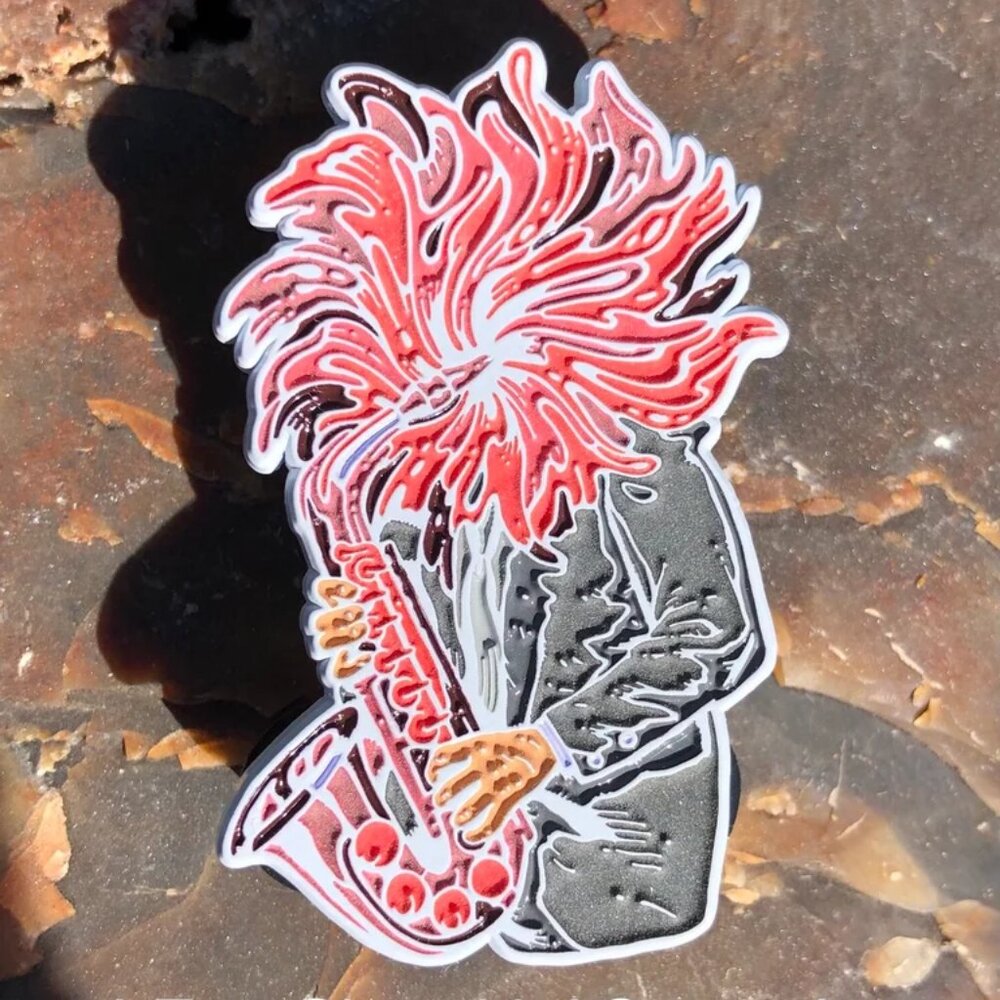 New Age Original Artwork - Pins - Shmokin' Saxsorber
